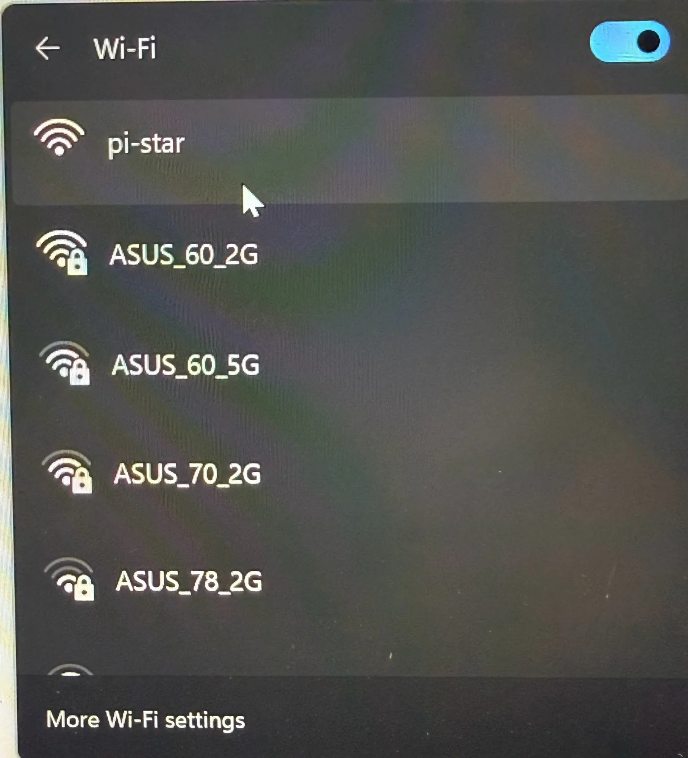 Pi-Star temporary Wi-Fi network